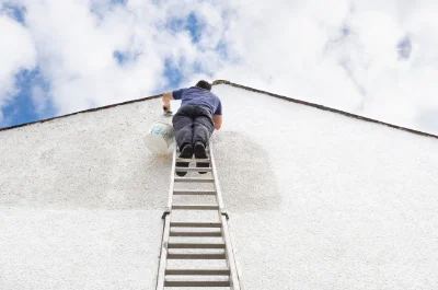 Peinture extérieure au Falgoux — façades et ravalement